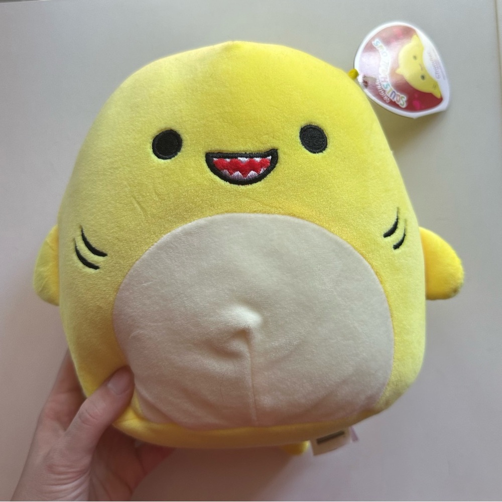 8” Yellow Chandler Shark Squishmallow